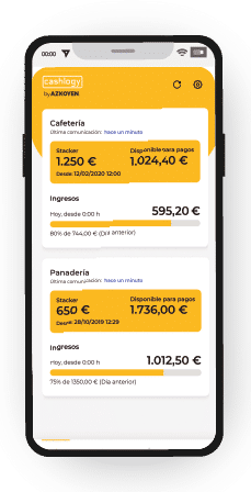App Cashlogy Interfaz